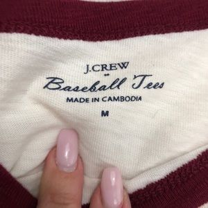 J. Crew Factory Tops - J.Crew • Baseball Tee J. Crew Factory Tops - J.Crew • Baseball Tee